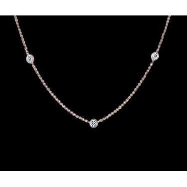 4 Carats Yard Diamonds Necklace Pendant Rose Gold Yards Of Diamonds - Pendant-harrychadent.ca