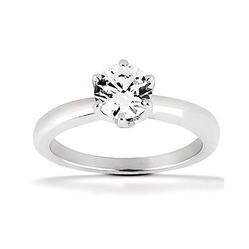 0.75 Carats Diamond Solitaire Engagement Ring Prong Style - Solitaire Ring-harrychadent.ca