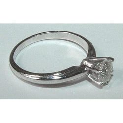 1 Carat Natural Earth Mined Diamond Solitaire Engagement Ring White Gold 14K Ring Jewelry