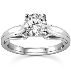 2 Ct Sparkling Diamond Anniversary Ring White Gold