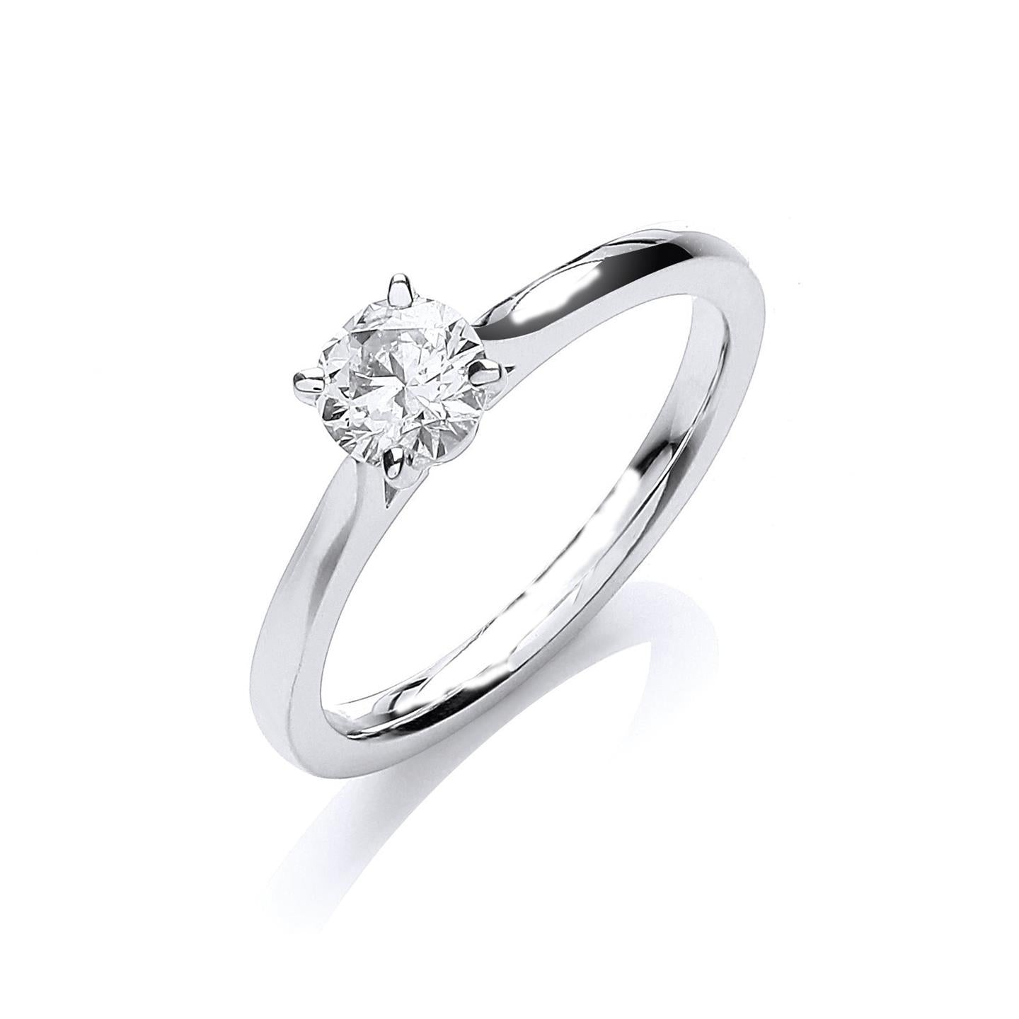 Sparkling 1.50 Carats Round Diamond Engagement Ring - Solitaire Ring-harrychadent.ca