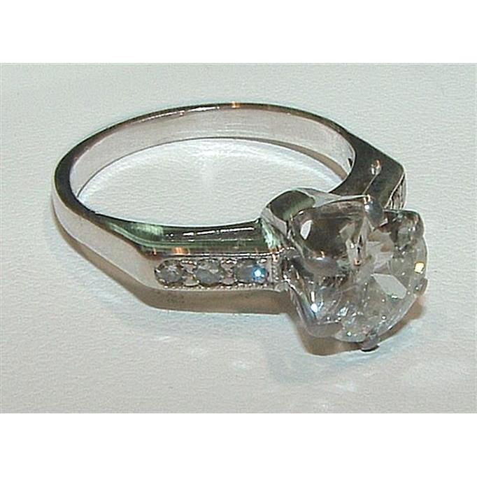 2.50 Carat Diamond Antique Style Ring Women Jewelry New - Solitaire Ring with Accents-harrychadent.ca