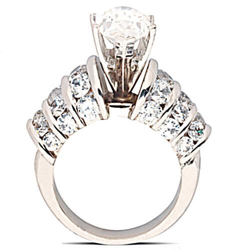 Big Marquise Cut Diamond Accented Ring 4.75 Ct. Women Jewelry New - Solitaire Ring with Accents-harrychadent.ca