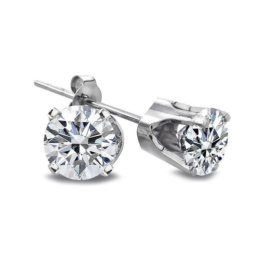 1.20 Carats Brilliant Diamond Stud Earring Ladies Jewelry - Stud Earrings-harrychadent.ca