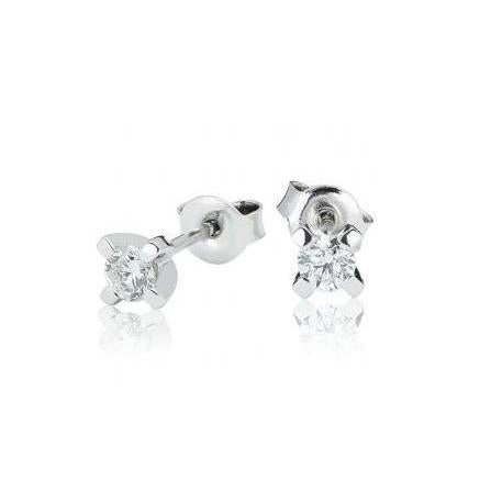 1.20 Ct F Vs1 Brilliant Cut Diamonds Women Studs Earring White Gold - Stud Earrings-harrychadent.ca