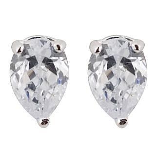 1.5 Ct Three Prong Setting Pear Cut Diamond Stud Earring - Stud Earrings-harrychadent.ca
