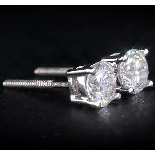 1.50 Carats Diamond Studs - Stud Earrings-harrychadent.ca