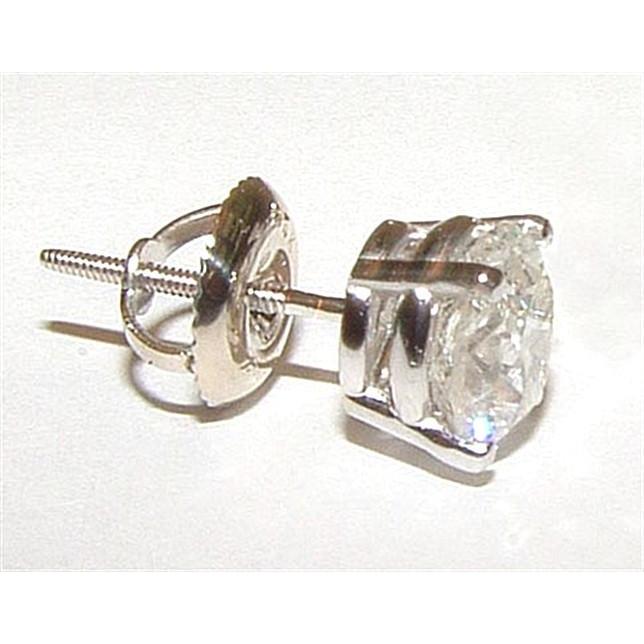 2 Carat Diamond Stud Earring Man Earring White Gold - Stud Earrings-harrychadent.ca