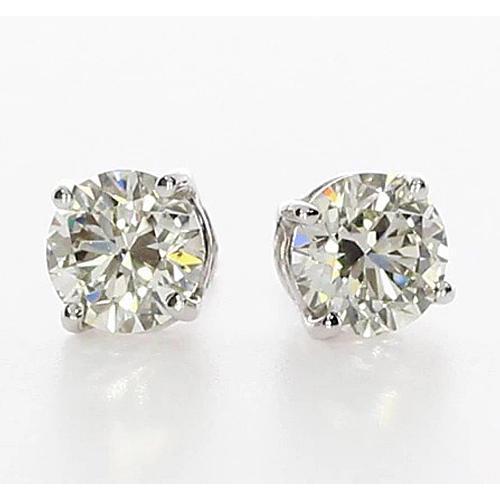 Diamond Studs Earring 1.50 Carats Basket Setting Jewelry - Stud Earrings-harrychadent.ca