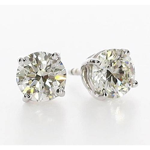 Diamond Studs Earring 1.50 Carats Basket Setting Jewelry - Stud Earrings-harrychadent.ca