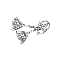 Martini Style Diamond Studs Diamond Earrings 4.20 Carats F Vs1