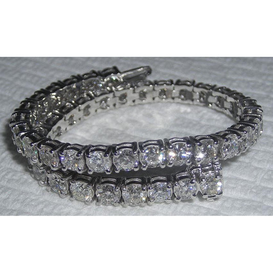 10.50 Ct. Diamond Tennis Bracelet Sparkling Ladies Jewelry - Tennis Bracelet-harrychadent.ca
