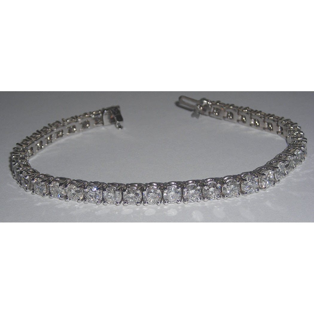10 Carats Diamond Tennis Bracelet Vs Jewelry White Gold Bracelet - Tennis Bracelet-harrychadent.ca