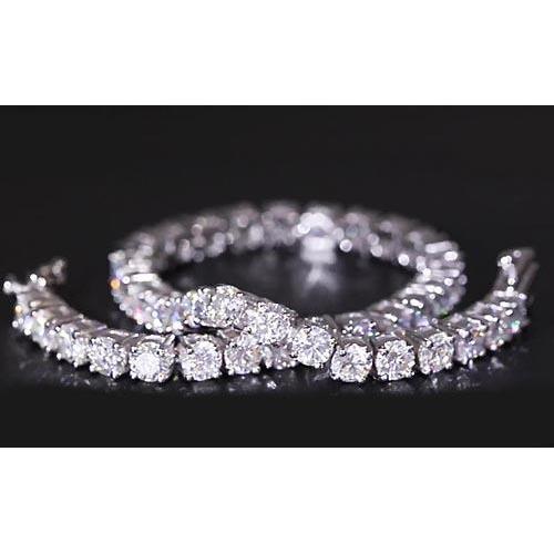 Diamond Tennis Bracelet 12.50 Carats Women White Gold F Vs1 Jewelry - Tennis Bracelet-harrychadent.ca