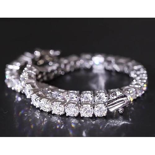 Diamond Tennis Bracelet 12.50 Carats Women White Gold F Vs1 Jewelry - Tennis Bracelet-harrychadent.ca