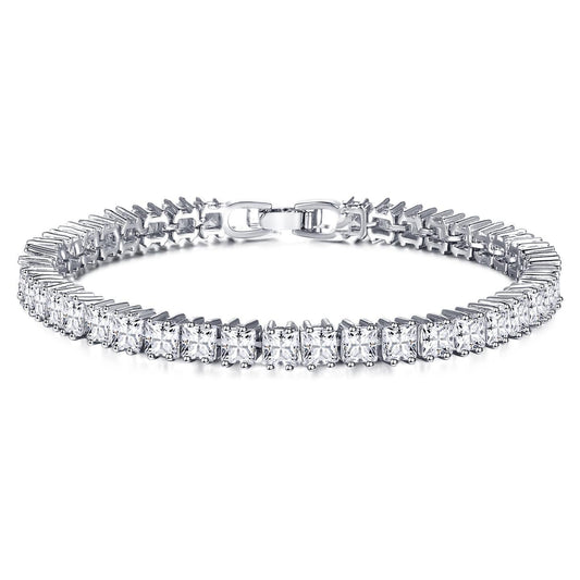 White Gold 14K Prong Set 18.90 Ct. Sparkling Diamonds Tennis Bracelet - Tennis Bracelet-harrychadent.ca