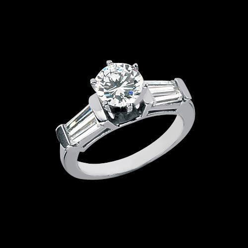 2.01 Carat Diamonds Three Stone Style Engagement Ring New - Three Stone Ring-harrychadent.ca