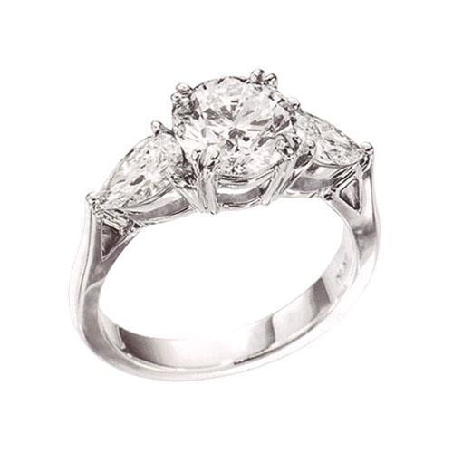 2.21 Carat 3 Stone Engagement Sparkling Diamonds Ring Jewelry New - Three Stone Ring-harrychadent.ca