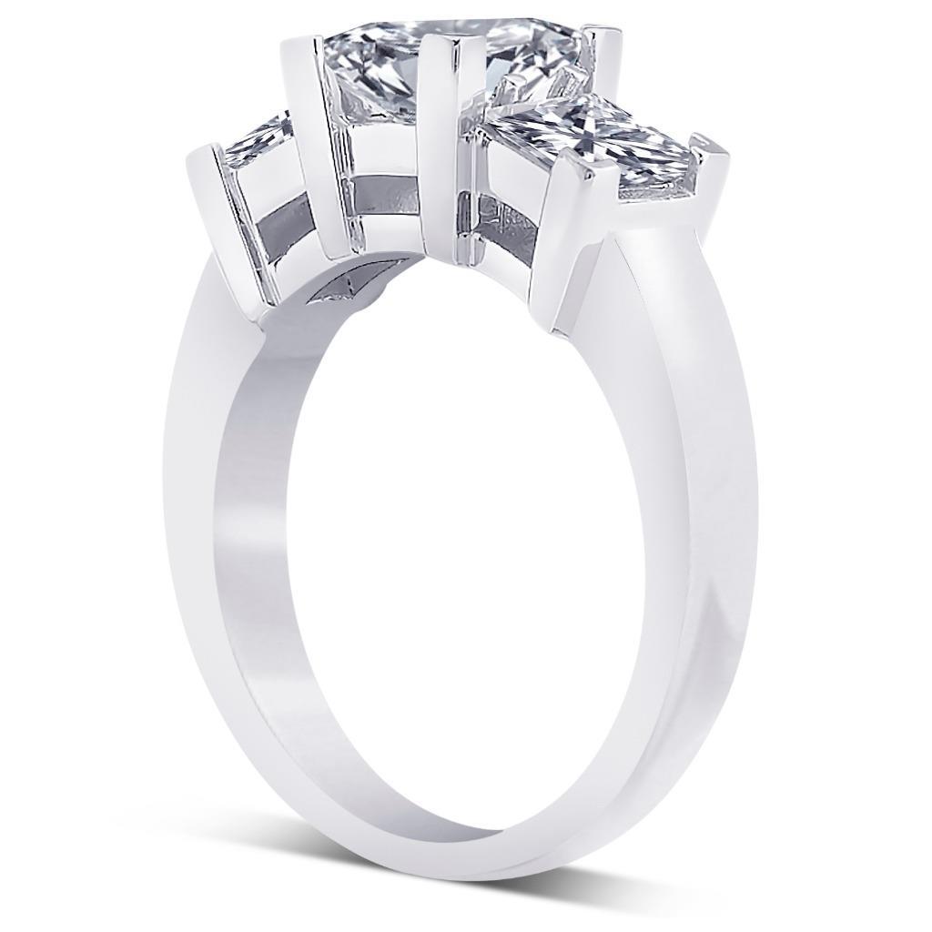 2 Carat Diamonds Three Stone Wedding Anniversary Ring Princess Cut - Three Stone Ring-harrychadent.ca