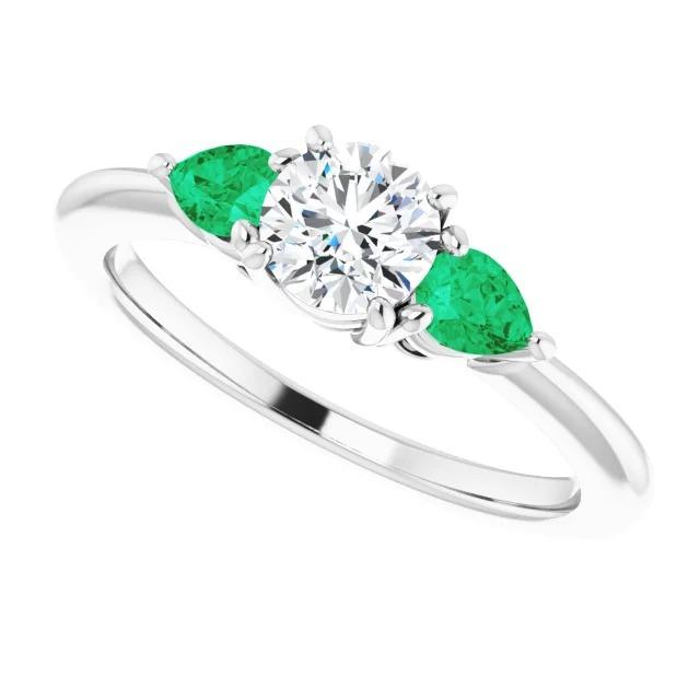 Three-Stone Diamond Engagement Ring 1.50 Carats - Three Stone Ring-harrychadent.ca