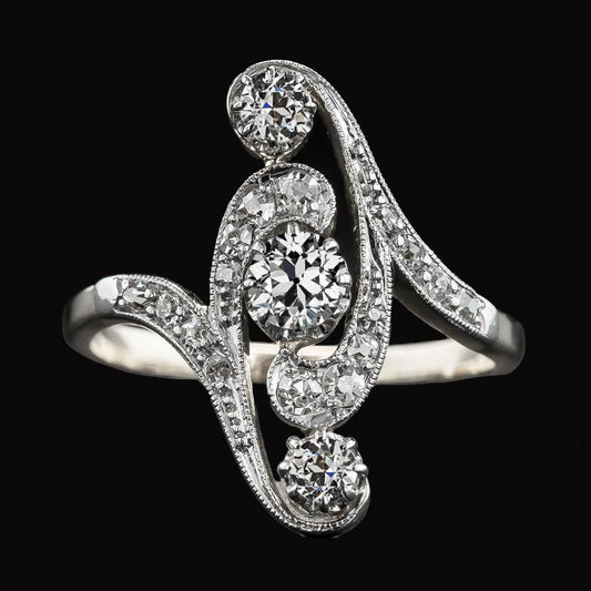 Antique Style Wedding Round Old Mine Cut Diamond Ring 2.75 Carats - Anniversary Ring-harrychadent.ca