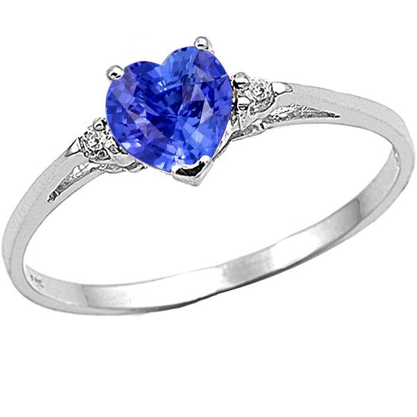 Diamond Three Stone Sri Lankan Sapphire Ring 1.75 Carats - Gemstone Ring-harrychadent.ca