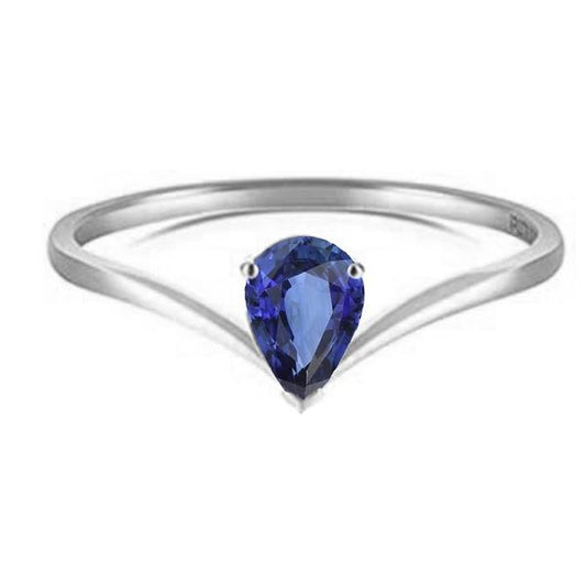 Solitaire Ceylon Sapphire Engagement Ring 1.50 Carats Gold - Gemstone Ring-harrychadent.ca